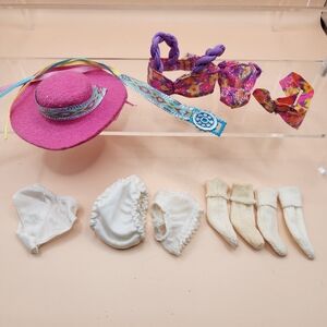 Barbie Clothing Lot Socks Panties Bikini Hat Vintage Mattel